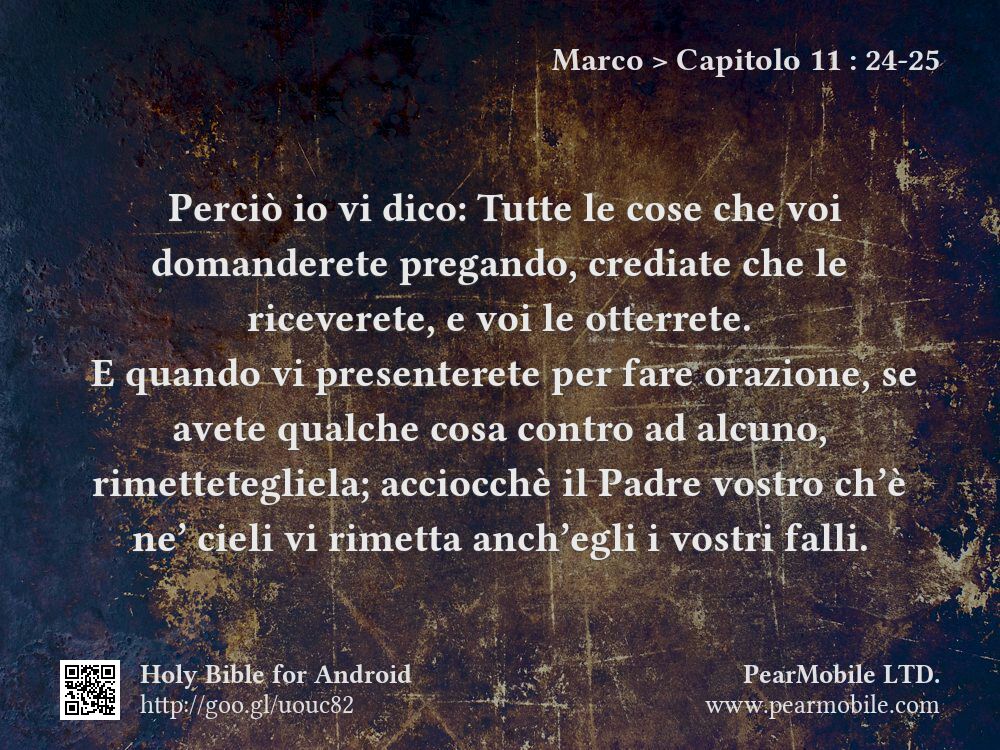 Marco, Capitolo 11:24-25